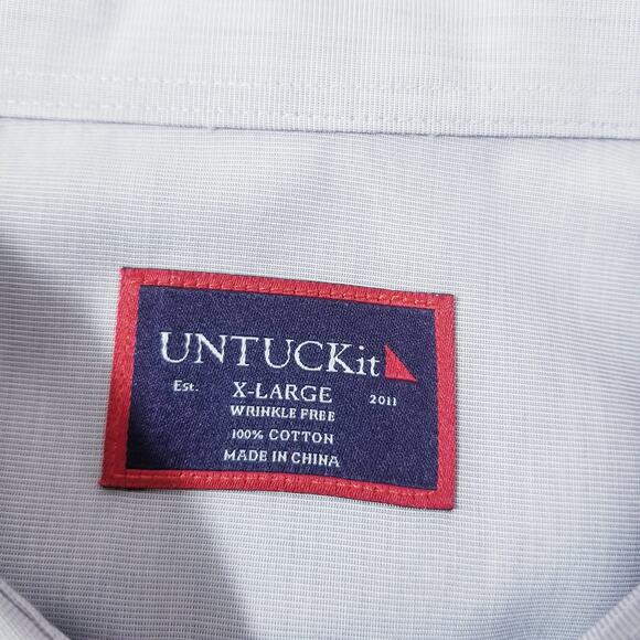 Untuckit Gray Collared Button Down Shirts Long Sleeves - Picture 3 of 11
